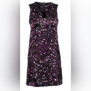 Nanette Lepore Women’s Cocktail Evening Purple Silk Sleeveless Dress Size: 2